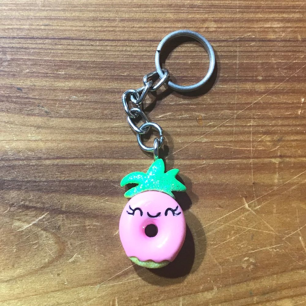 Kawaii Pineapple Donut Keychain **Bundle Item**